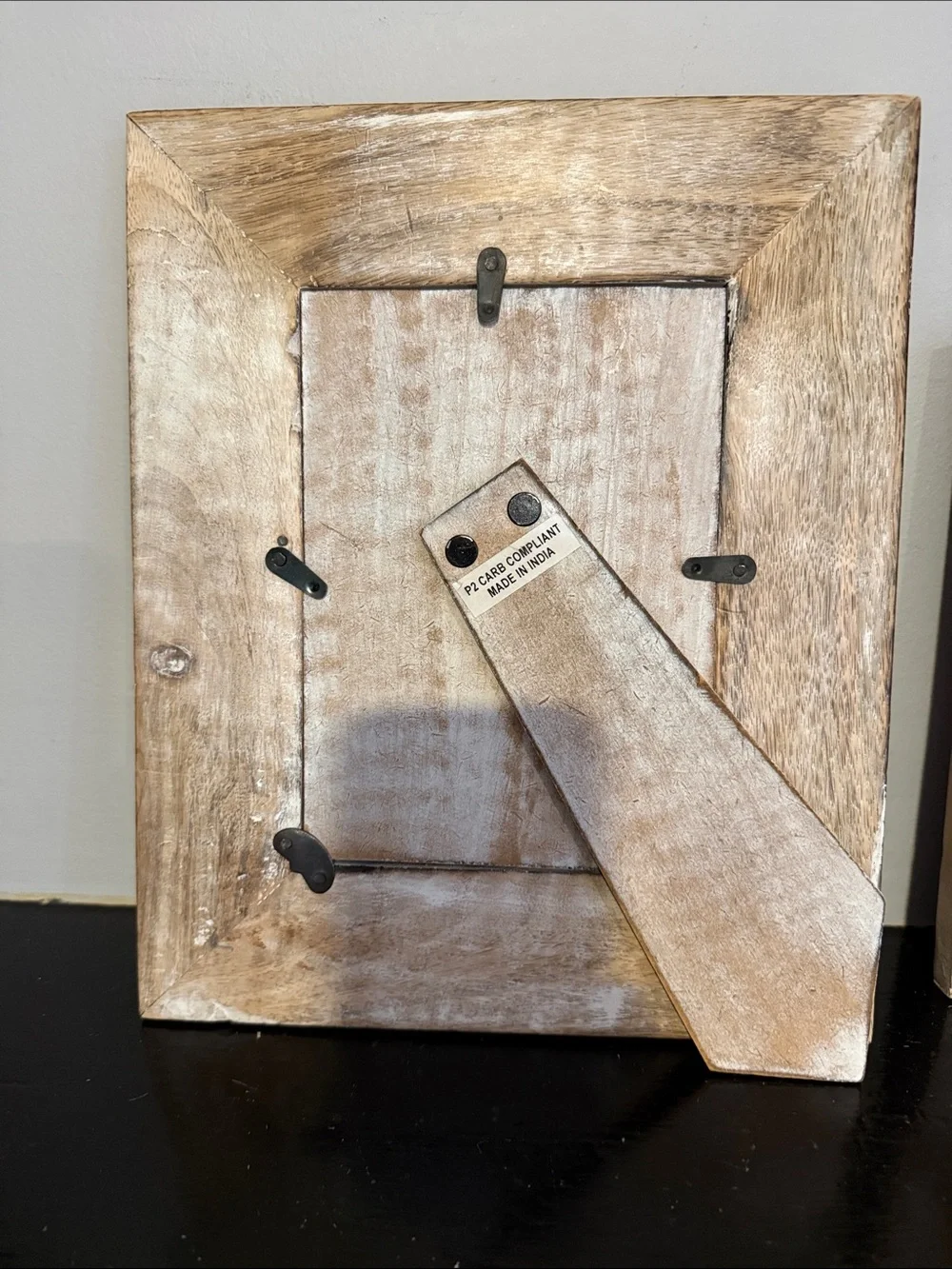 Rustic Distressed Wood Picture Frame - Cream Brown